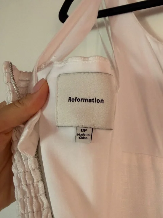 Reformation Balia Dress - White Linen - Picture 6 of 6